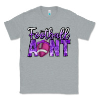 Heather Grey football aunt Classic Tee - CowhideDigitalArt