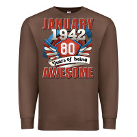 Chestnut january 1942 80 years of being awesome Premium Sweatshirt - Jasminsmagicworld