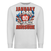 Dove Grey january 1942 80 years of being awesome Premium Sweatshirt - Jasminsmagicworld