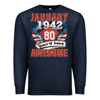 Navy january 1942 80 years of being awesome Premium Sweatshirt - Jasminsmagicworld