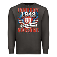 Smoke january 1942 80 years of being awesome Premium Sweatshirt - Jasminsmagicworld