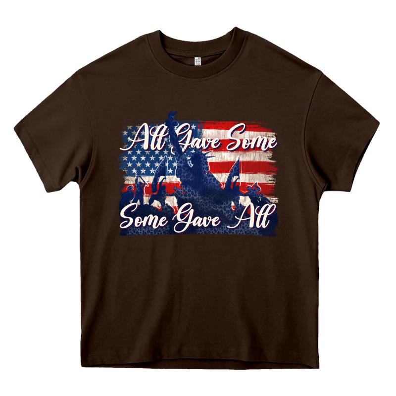 All Gave Some Some Gave All Tbw Heavy Core Tee by texasbilliewilder | Teevron