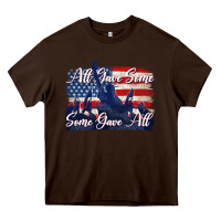 Chocolate Brown all gave some some gave all tbw Heavy Core Tee - texasbilliewilder