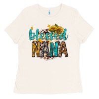 Bone blessed nana with sunflowers Ladies Tee - texasbilliewilder