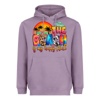 The Beach Is My Happy Place Heavyweight Hoodie | Teevron