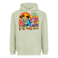 Matcha the beach is my happy place Heavyweight Hoodie - Artiststas