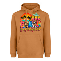 Meerkat the beach is my happy place Heavyweight Hoodie - Artiststas