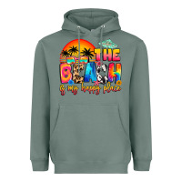 Sage the beach is my happy place Heavyweight Hoodie - Artiststas