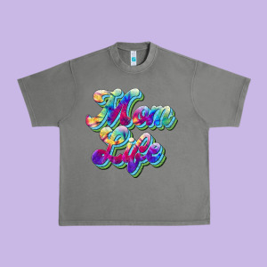 Mom Life Urban Heavy Tee Designed By Jahusdesignshop