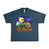 Midnight Navy halloween truck Urban Heavy Tee - AdoDesignShop