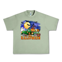 Oil Green halloween truck Urban Heavy Tee - AdoDesignShop