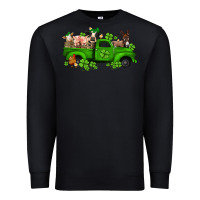 Black st patricks farm animals truck Premium Sweatshirt - Jasminsmagicworld