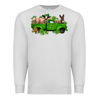 Dove Grey st patricks farm animals truck Premium Sweatshirt - Jasminsmagicworld