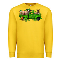 Lemon st patricks farm animals truck Premium Sweatshirt - Jasminsmagicworld