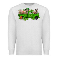Oatmeal Heather st patricks farm animals truck Premium Sweatshirt - Jasminsmagicworld