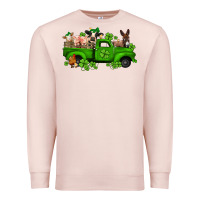 Pale Pink st patricks farm animals truck Premium Sweatshirt - Jasminsmagicworld