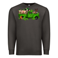 St Patricks Farm Animals Truck Premium Sweatshirt | Teevron