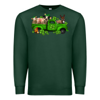 Sports Green st patricks farm animals truck Premium Sweatshirt - Jasminsmagicworld