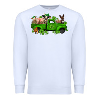 White st patricks farm animals truck Premium Sweatshirt - Jasminsmagicworld