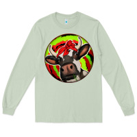 Matcha Christmas Cow Long Sleeve Tee - Jasminsmagicworld