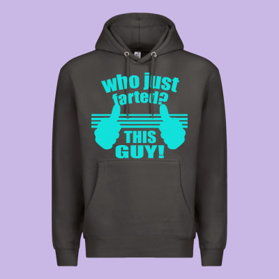 Who Just Farted This Guy Premium Hoodie Designed By Bettercallsaul