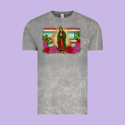 Western Our Lady Of Guadalupe Vintage Tee Designed By Jahusdesignshop