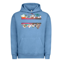 Pigment Pebble Blue custom name nurse Urban Hoodie - CowGirlArtShop