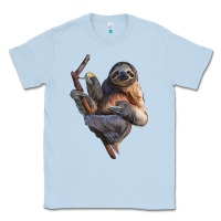 Dusty Blue Sloth Classic Tee - LillyAllenDesigns