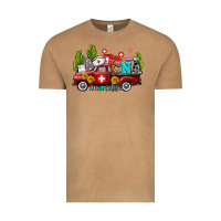 Vintage Camel cna nurse truck with cactus and sunflowers Vintage Tee - AdoDesignShop