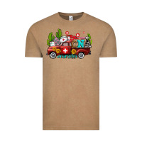 Vintage Coffee cna nurse truck with cactus and sunflowers Vintage Tee - AdoDesignShop