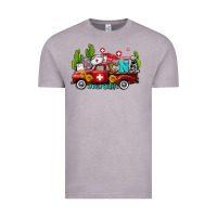 Vintage Zinc cna nurse truck with cactus and sunflowers Vintage Tee - AdoDesignShop