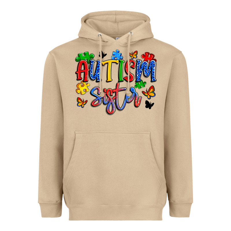 Autism Sister Heavyweight Hoodie by Artiststas | Teevron