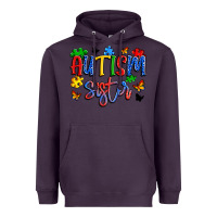 Plum autism sister Heavyweight Hoodie - Artiststas
