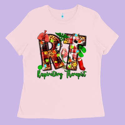 Christmas Respiratory Therapist Ladies Tee Designed By Zillion Design Studio