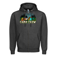 Charcoal Heather camp crew Zipper Hoodie - NancyCooperArtShop