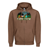 Chestnut camp crew Zipper Hoodie - NancyCooperArtShop