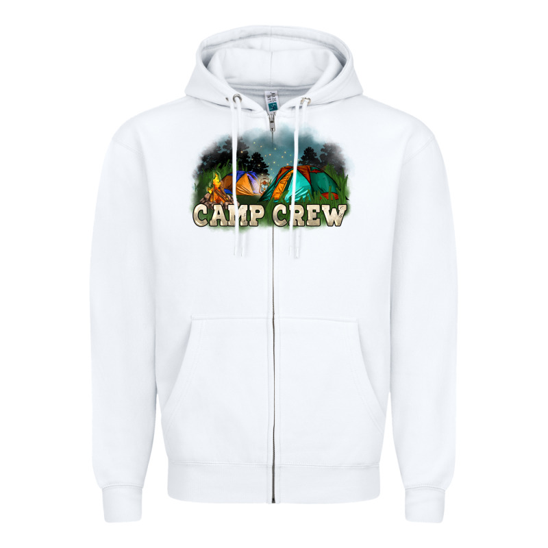 Camp Crew Zipper Hoodie by NancyCooperArtShop | Teevron