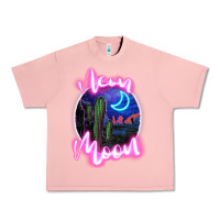 Salmon neon moon Urban Heavy Tee - JahusDesignShop