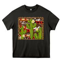 Asphalt aztec cowhide cactus background Heavy Core Tee - Artiststas