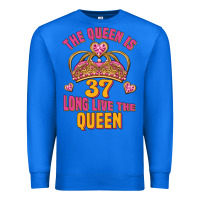 True Royal the queen is 37 long live the queen kopya Premium Sweatshirt - Jasminsmagicworld