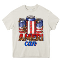 Cream Ameri can Heavy Core Tee - texasbilliewilder
