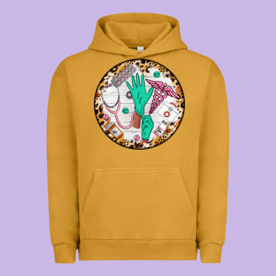 Nurse Coaster Urban Hoodie Designed By Cowgirlartshop
