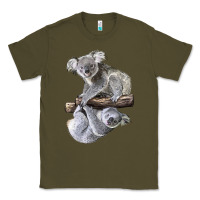 Army Green Koala Classic Tee - LillyAllenDesigns