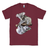 Burgundy Koala Classic Tee - LillyAllenDesigns