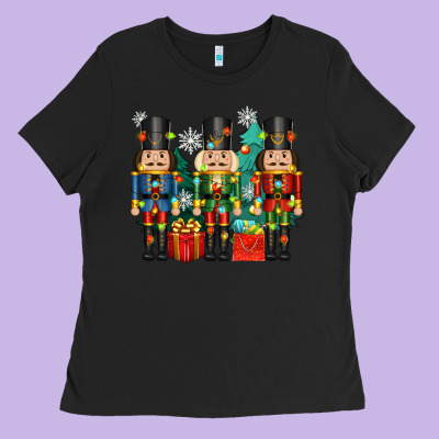 Christmas Natcrackers Ladies Tee Designed By Zillion Design Studio