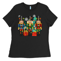 Black christmas natcrackers Ladies Tee - Zillion Design Studio