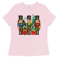 Bubblegum Pink christmas natcrackers Ladies Tee - Zillion Design Studio