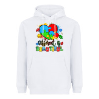 White different is beautiful Heavyweight Hoodie - Artiststas