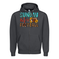 Smoke sunday is for football Zipper Hoodie - NancyCooperArtShop