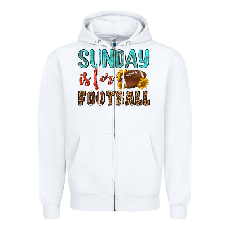 Sunday Is For Football Zipper Hoodie by NancyCooperArtShop | Teevron